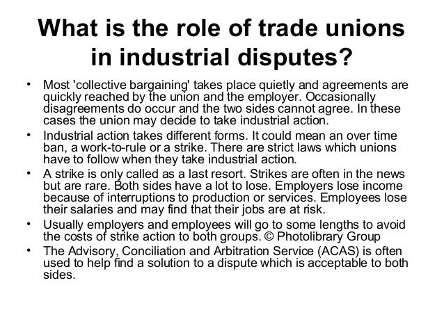 Role of trade unions role of trade union ppt